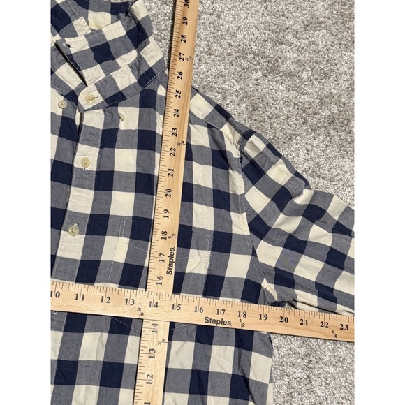 American Eagle Women's‎ Dress Long Sleeve Button Up Down Sz Small Blue Checkered - Picture 5 of 6